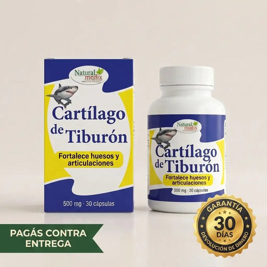Cartílago de Tiburón Natural Medix 500 mg · 30 cápsulas